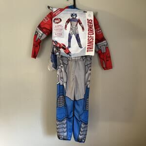 Transformers Optimus Prime Child Costume Muscle Chest Jumpsuit w/ Mask 3T-4T
